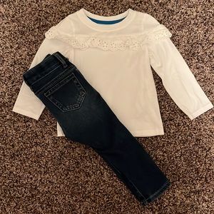 Cat & Jack Shirt and Skinny Jeans
